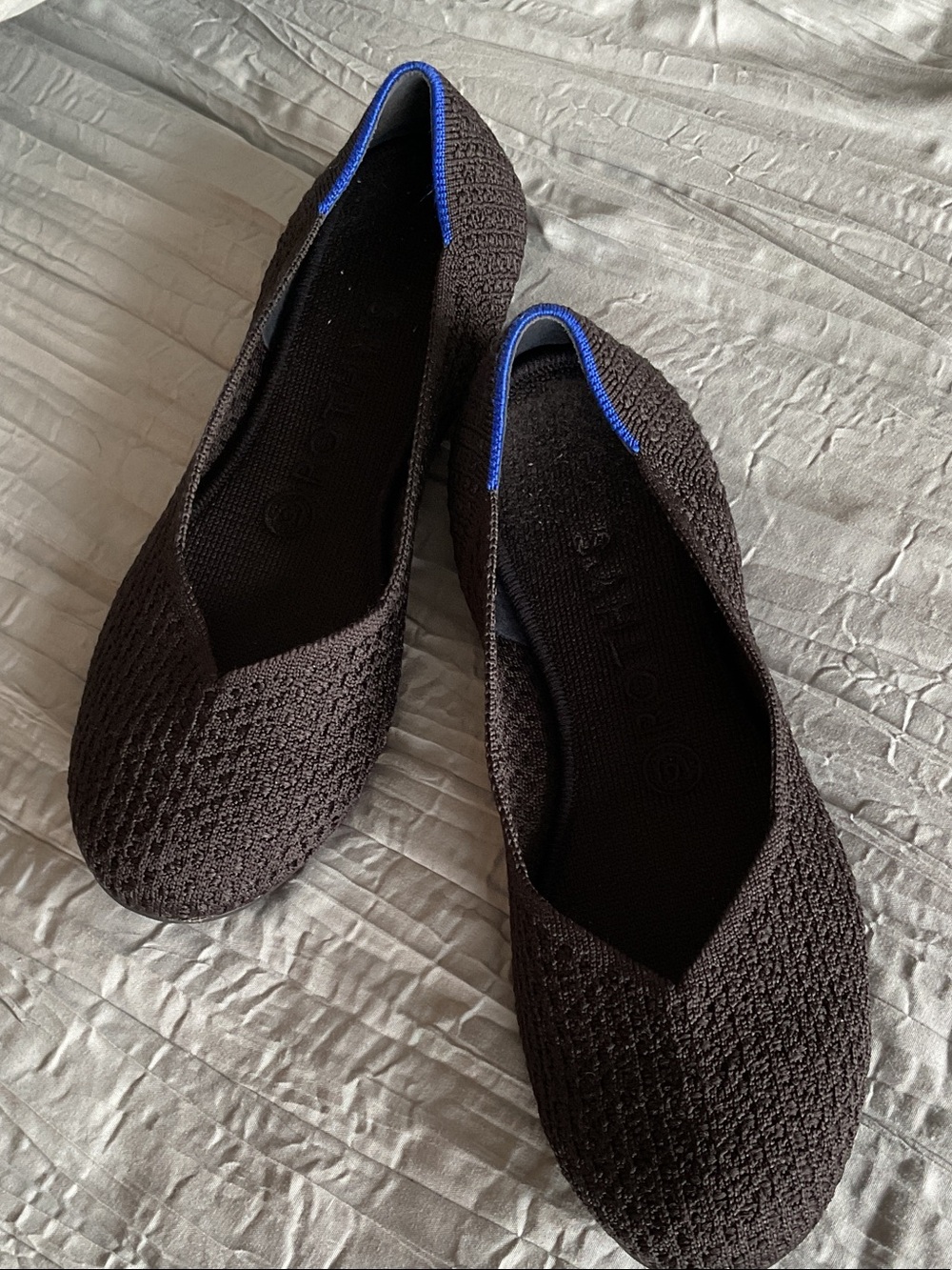 Rothy's The Flat Black Black Knit Ballet Flats